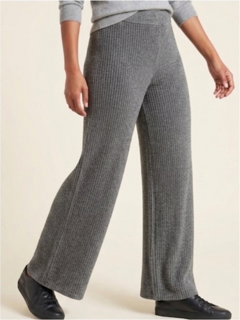 GAP Soft Sweater Pants Cotton Blend Grey Small